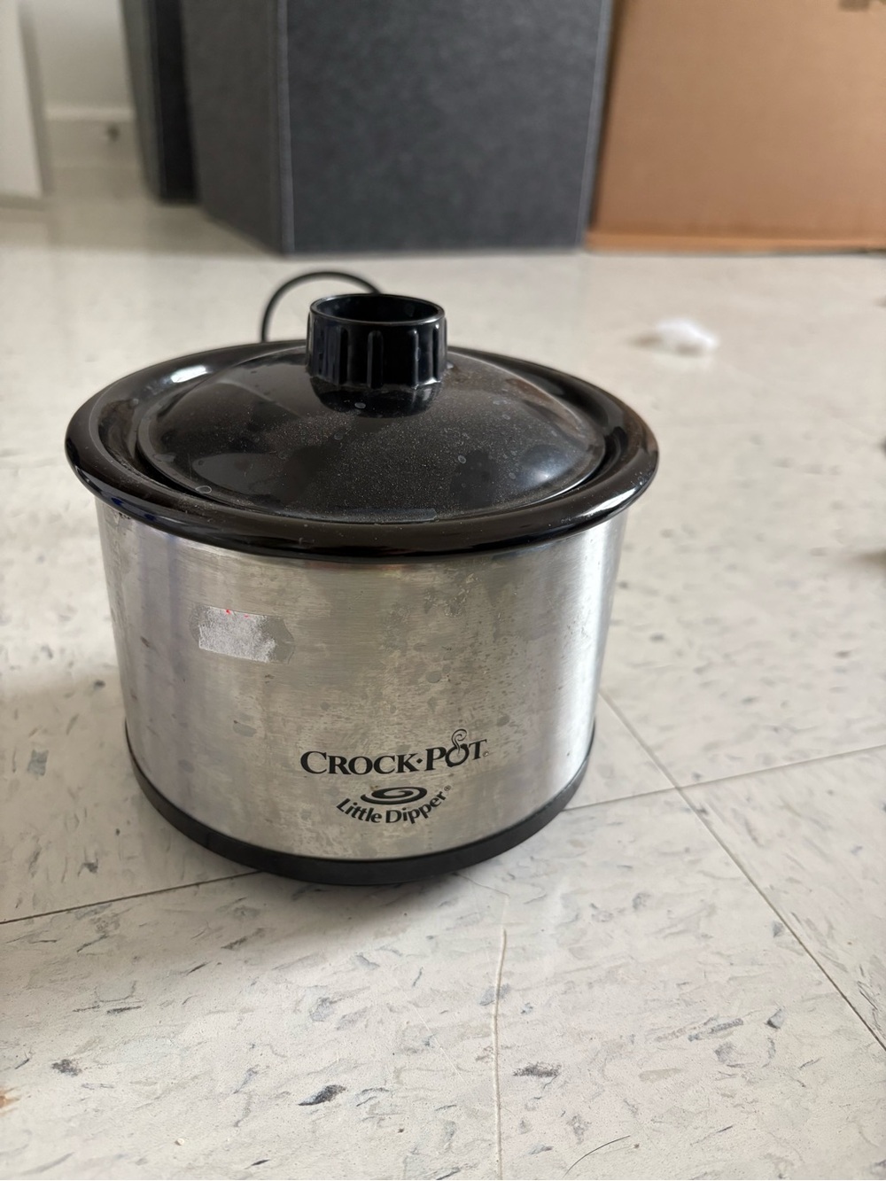 Crock-Pot Little Dipper Mini Slow Cooker - Black & Stainless Steel